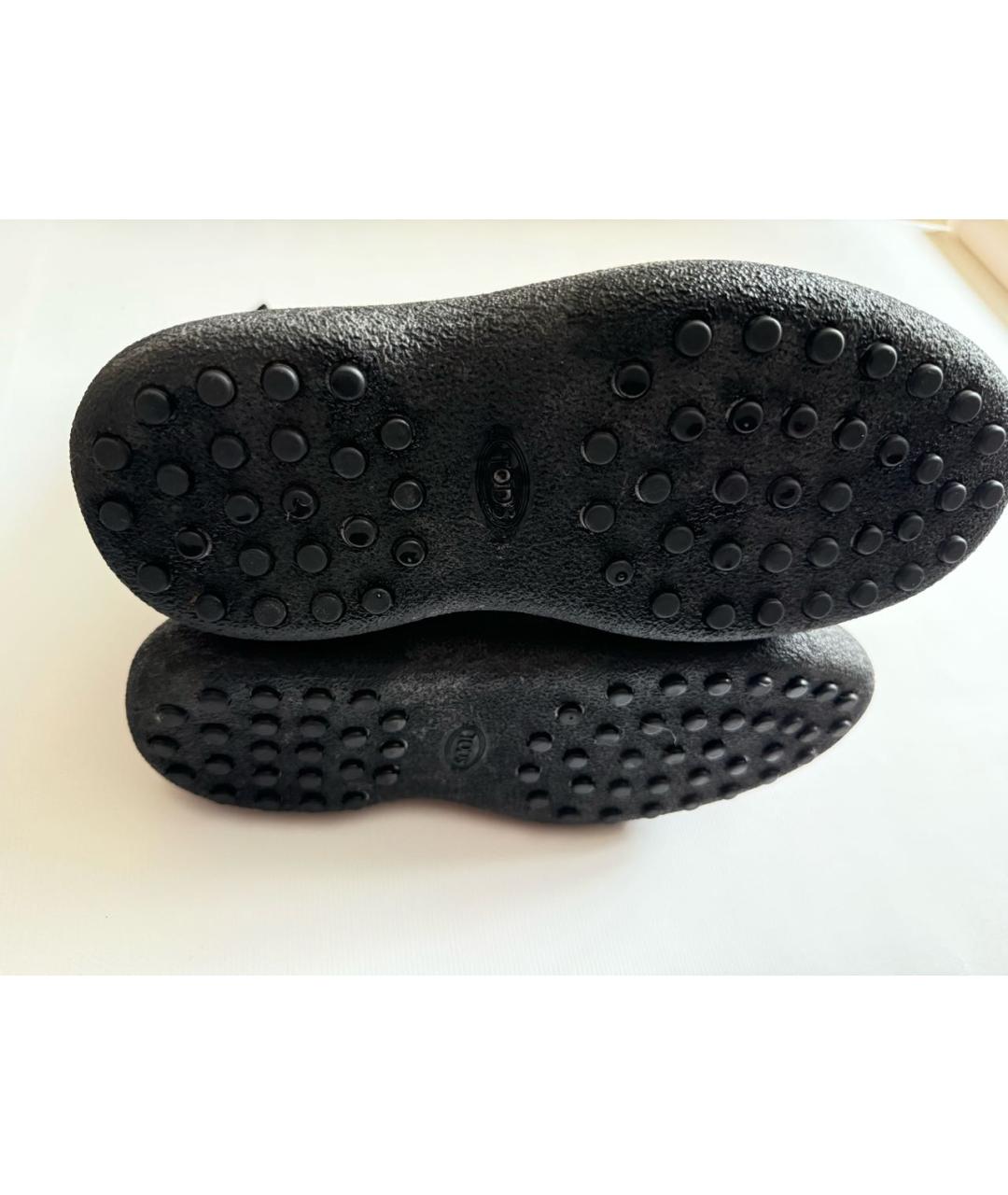 TOD'S Черные ботинки из лакированной кожи, фото 4