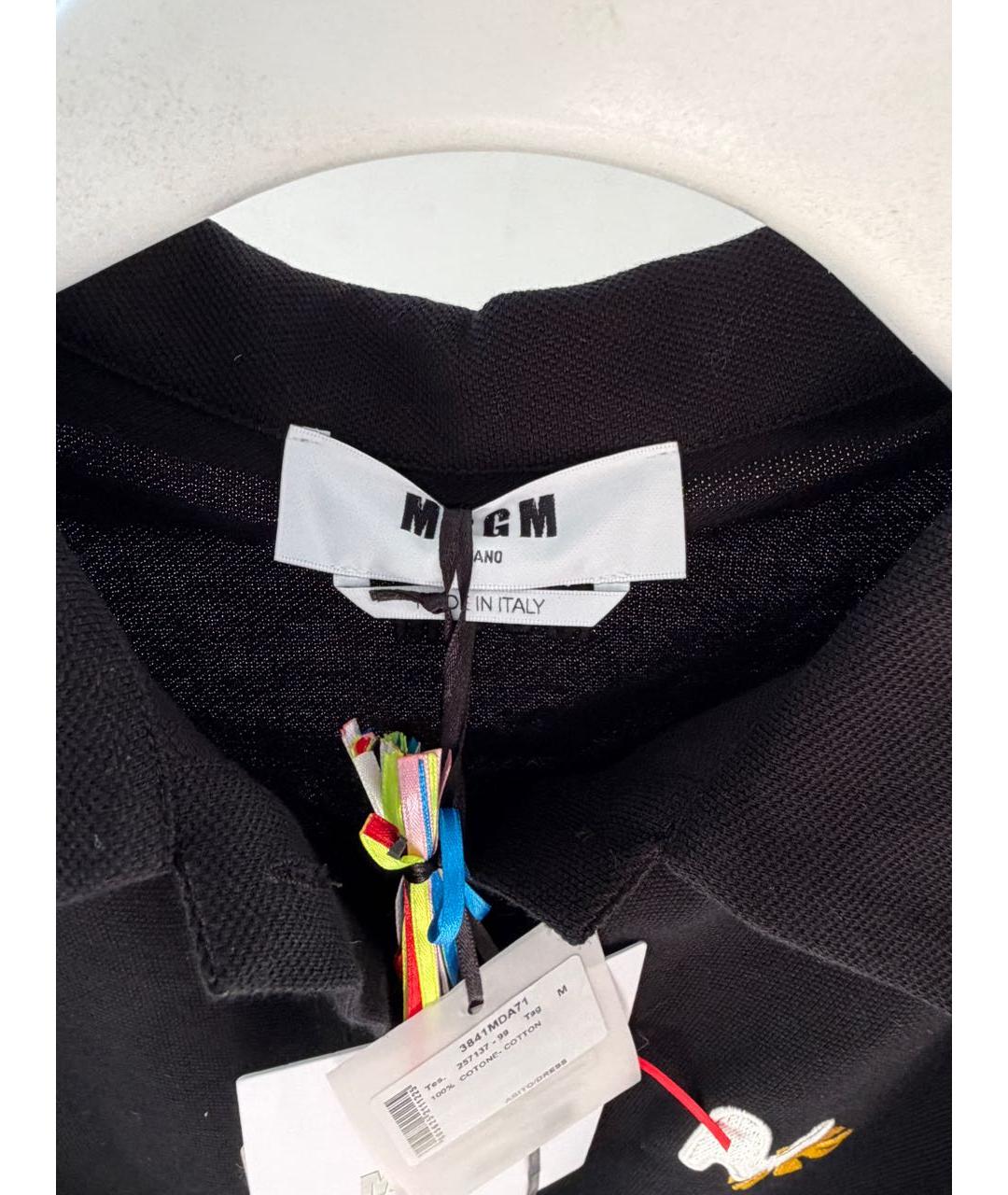 MSGM Черный хлопковый комбинезон, фото 5