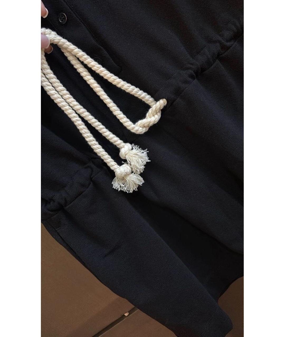 MSGM Черный хлопковый комбинезон, фото 4