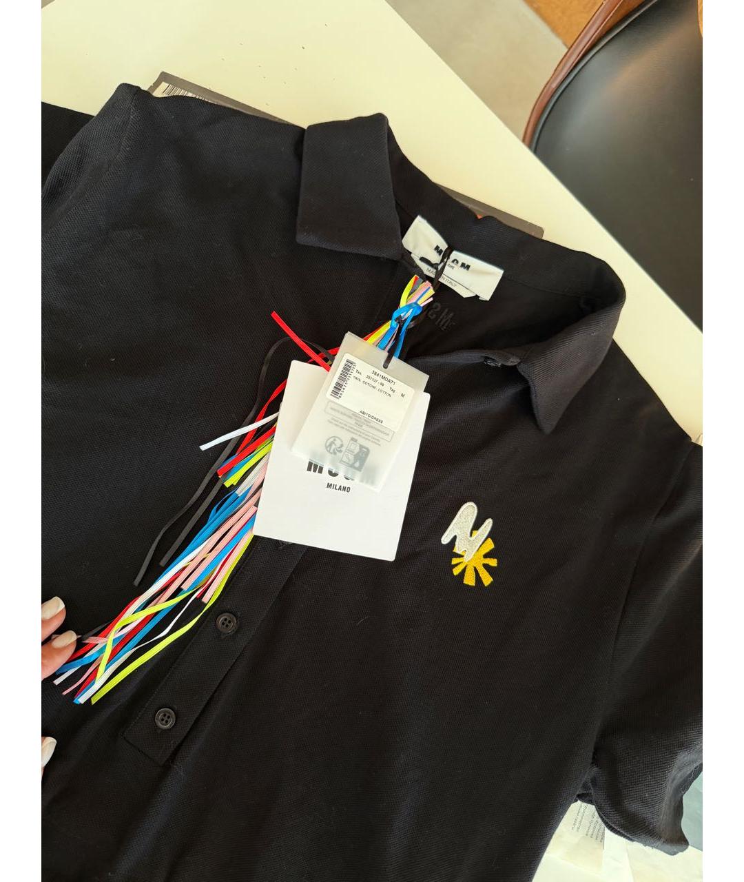 MSGM Черный хлопковый комбинезон, фото 8