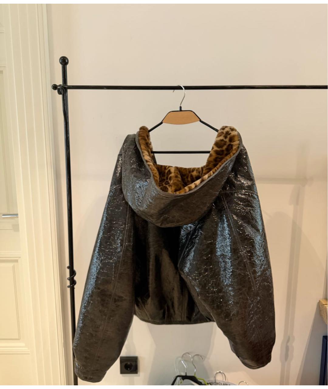 ISABEL MARANT Антрацитовая меховая куртка, фото 3