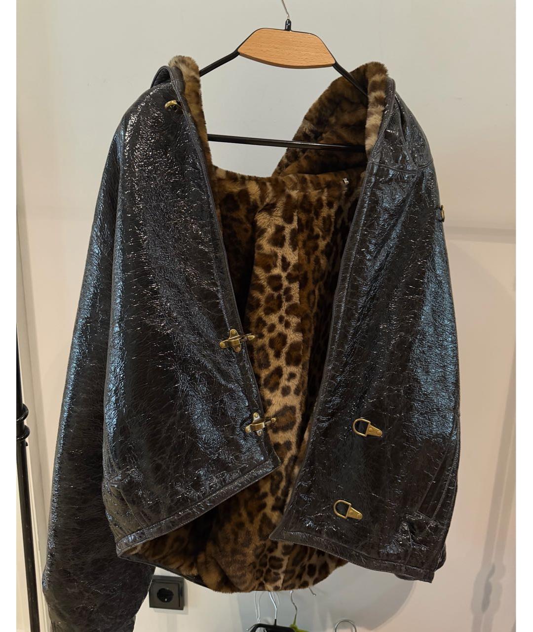 ISABEL MARANT Антрацитовая меховая куртка, фото 6