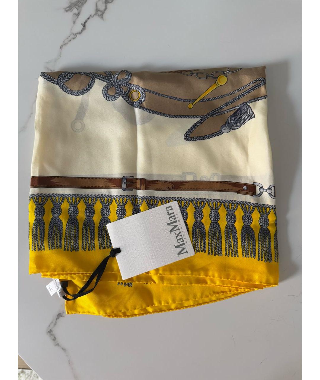 MAX MARA Мульти шелковый платок, фото 9