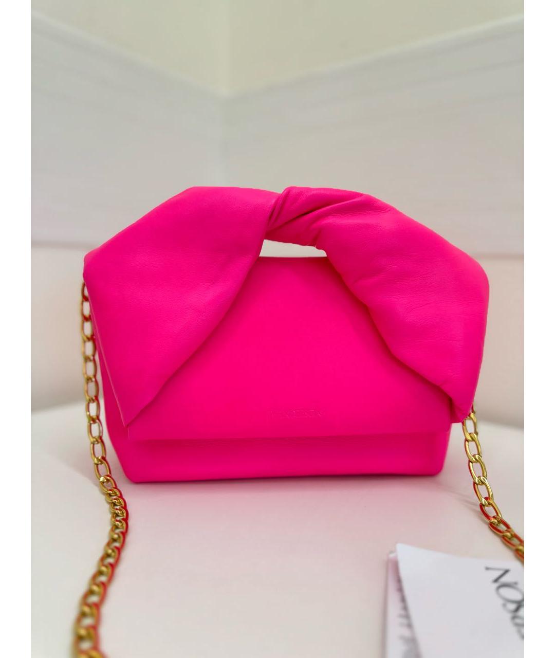 J.W.ANDERSON Фуксия кожаная сумка с короткими ручками, фото 2