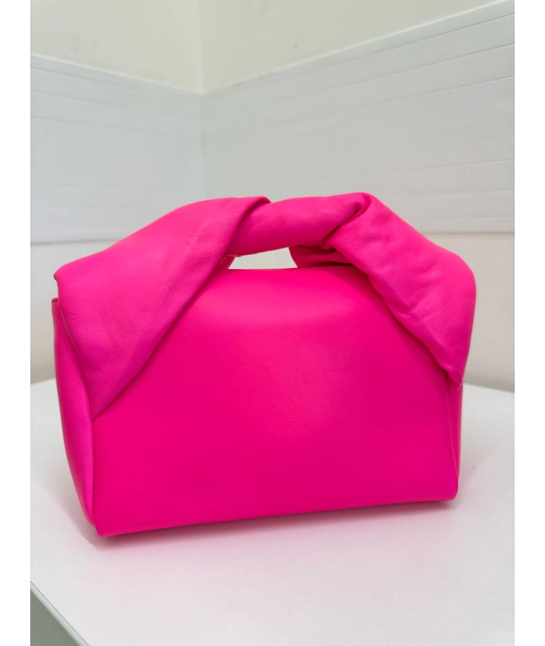 J.W.ANDERSON Фуксия кожаная сумка с короткими ручками, фото 5