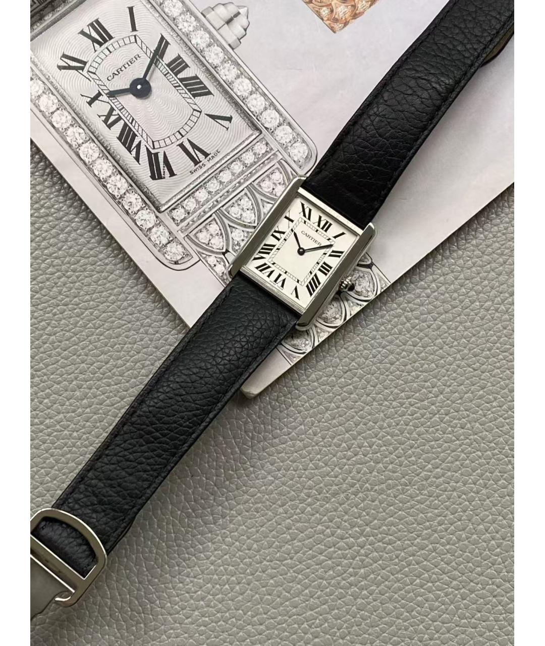 CARTIER Серебряные часы, фото 5