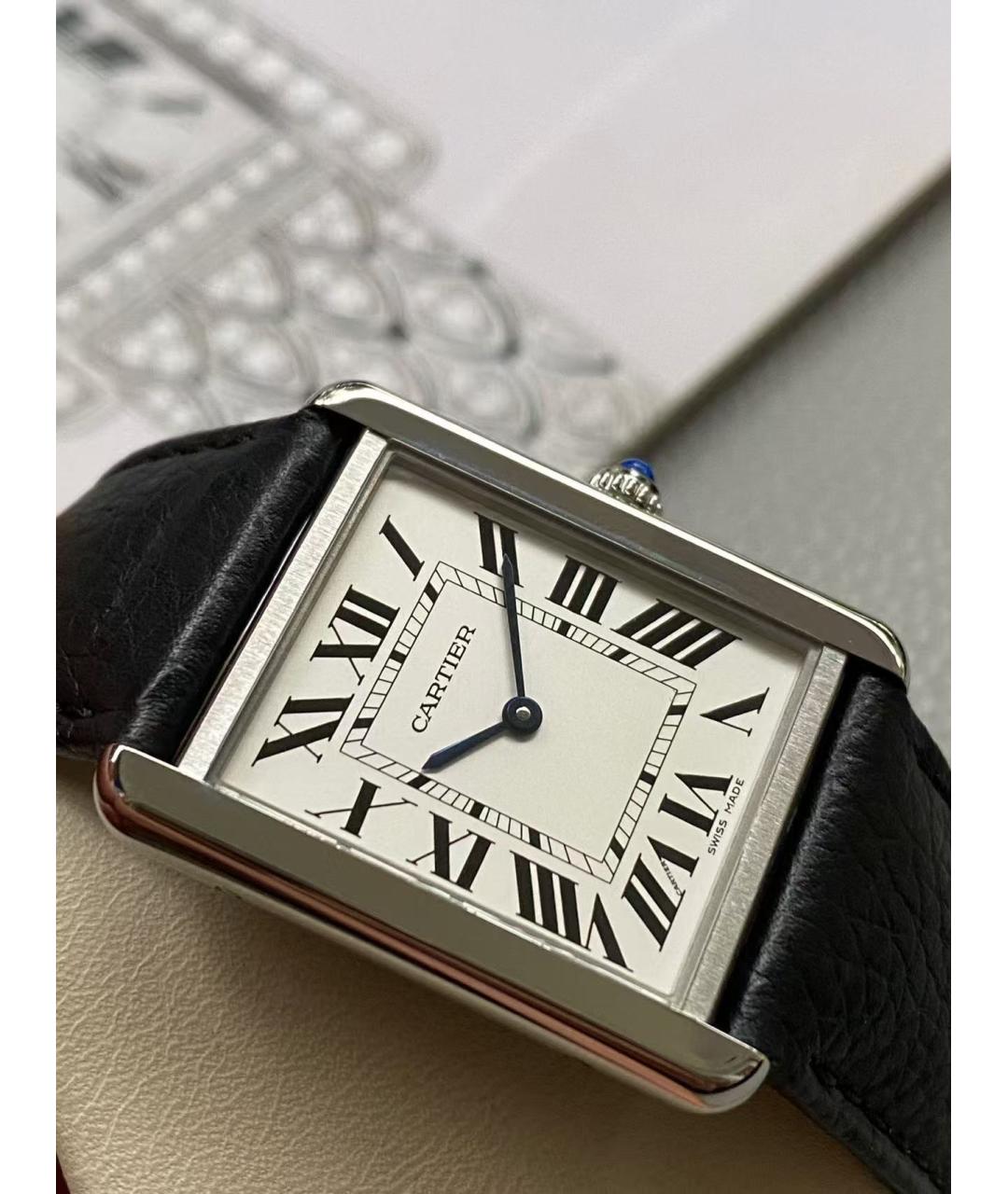 CARTIER Серебряные часы, фото 3