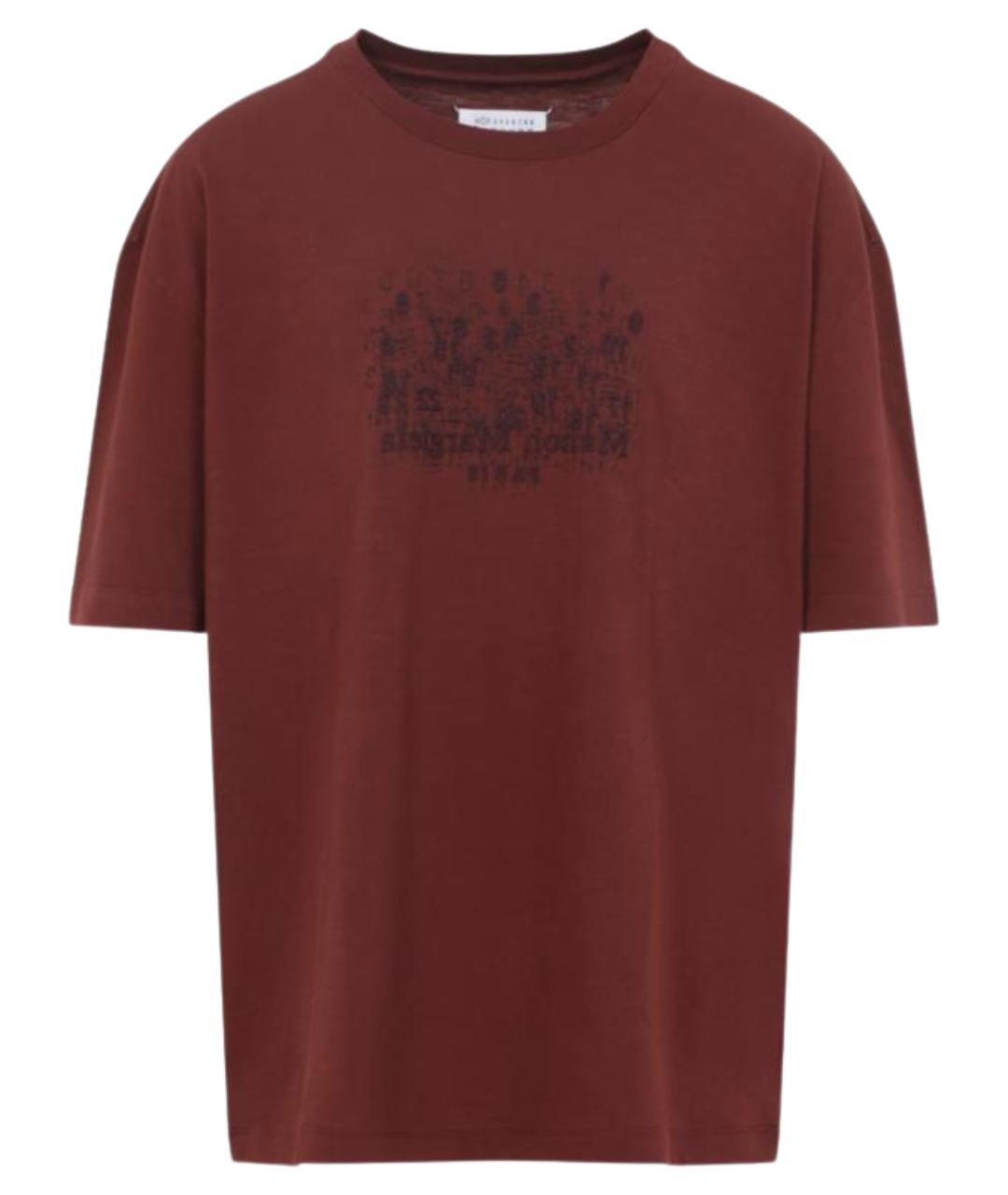MAISON MARGIELA Красная хлопковая футболка, фото 1