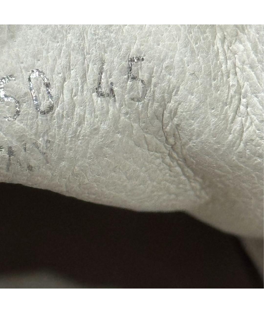 SANTONI Темно-синие кожаные низкие кроссовки / кеды, фото 6