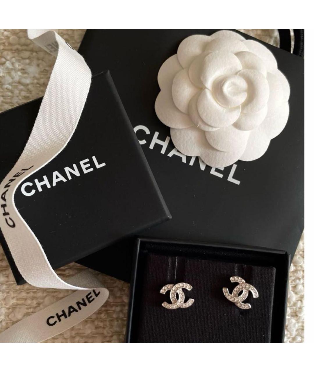 CHANEL Серебряные серебряные серьги, фото 4