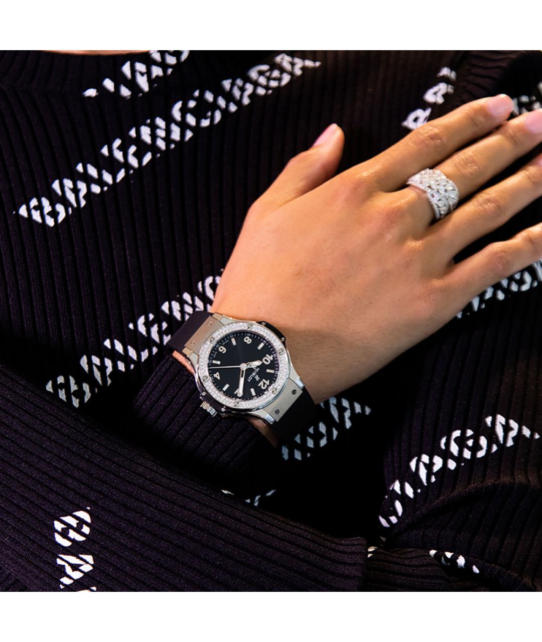 HUBLOT Черные металлические часы, фото 2