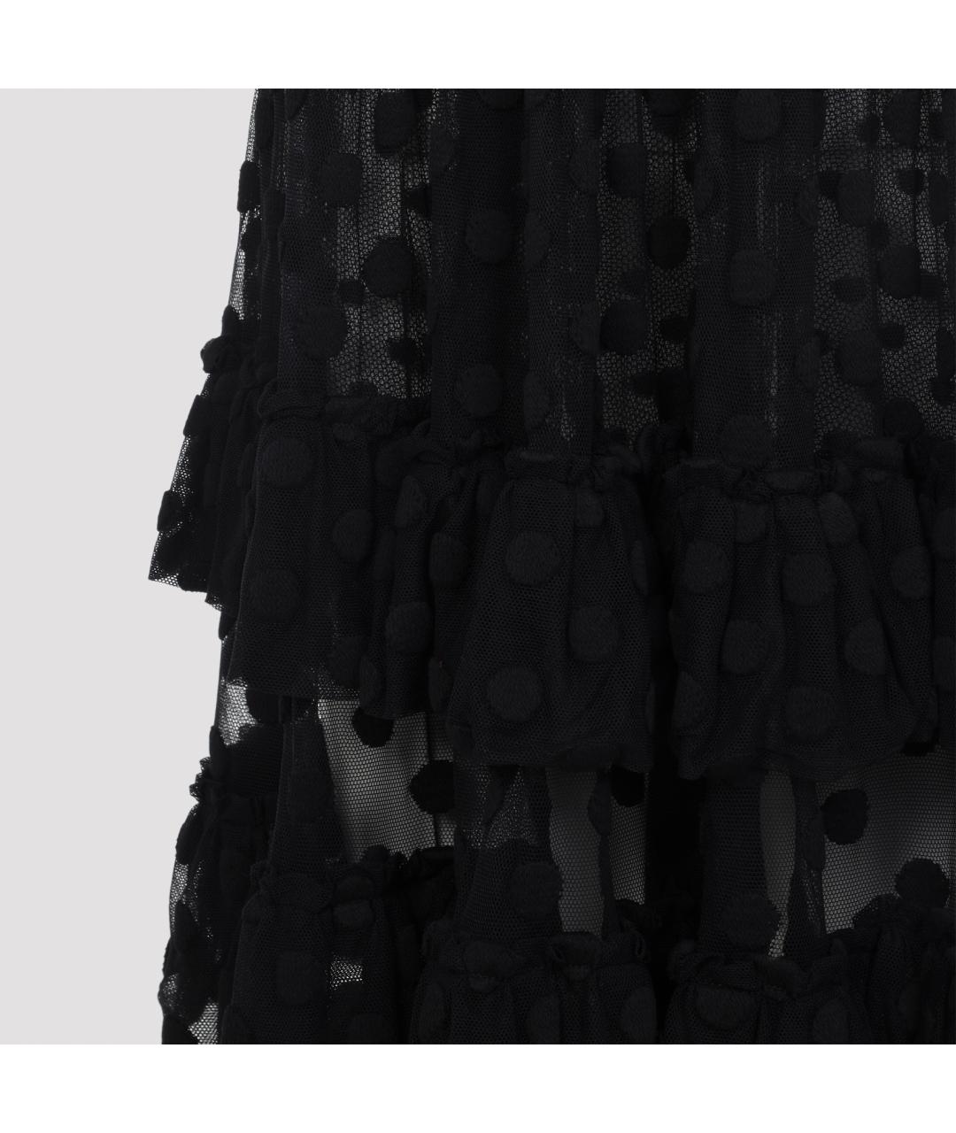 DRIES VAN NOTEN Черное хлопковое коктейльное платье, фото 4