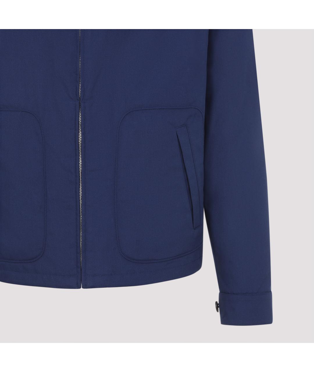 PRADA Синяя полиэстеровая куртка, фото 3