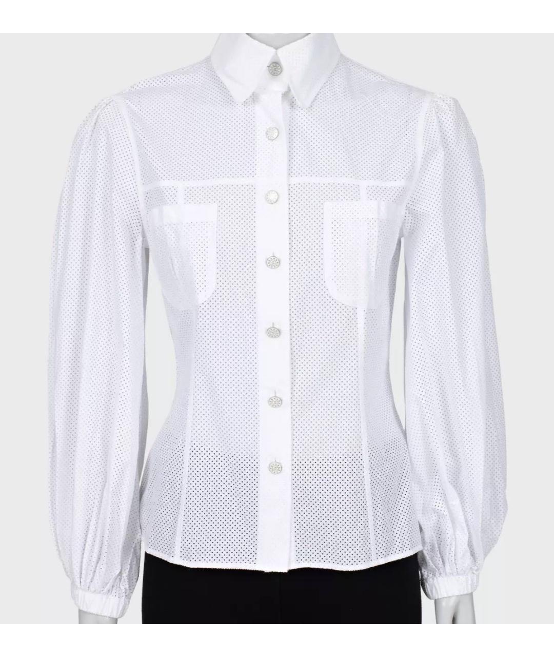 CHANEL Белая хлопковая рубашка, фото 6