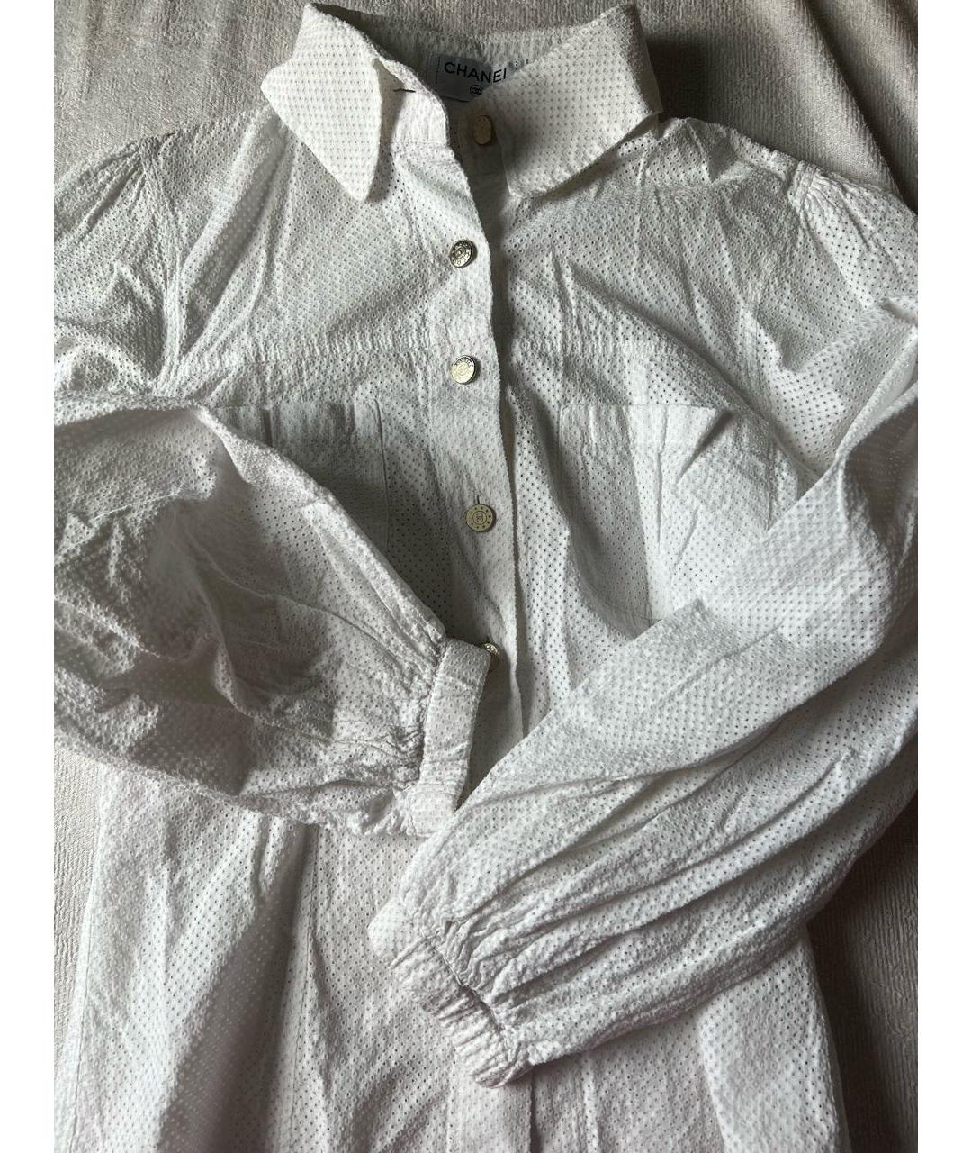 CHANEL Белая хлопковая рубашка, фото 5
