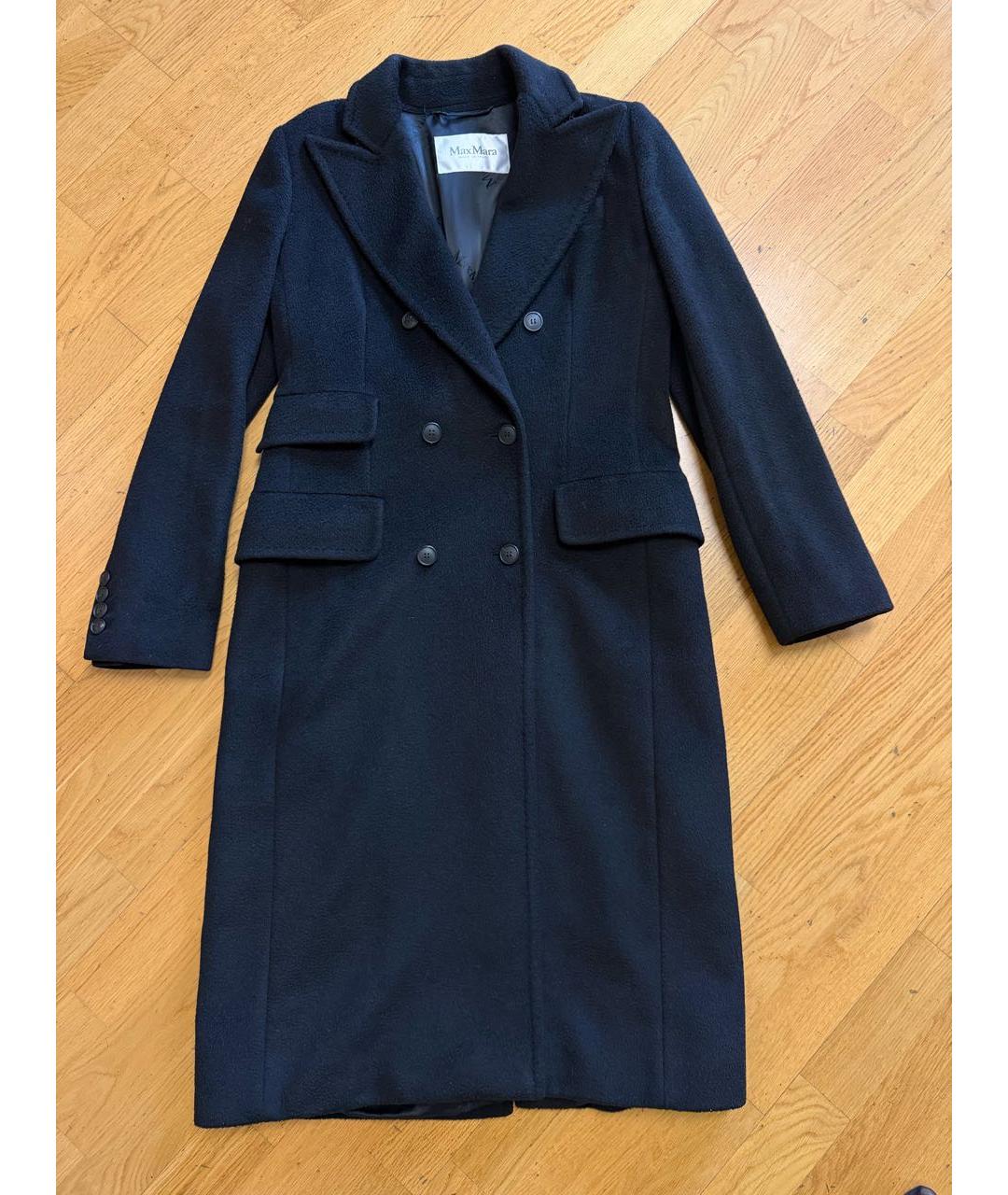 MAX MARA Черное шерстяное пальто, фото 5