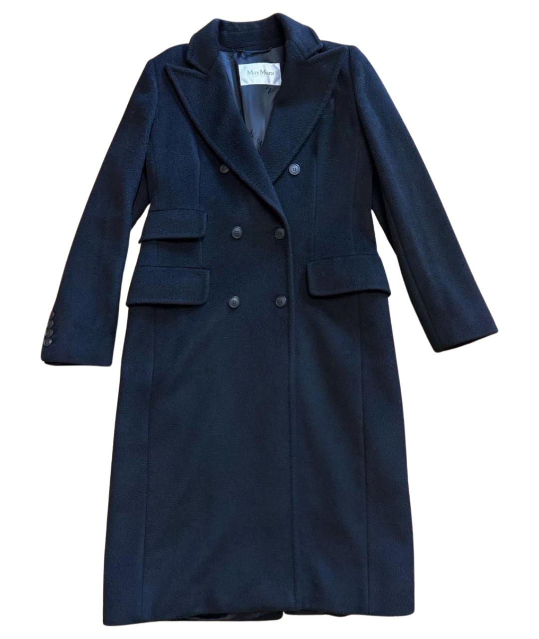 MAX MARA Черное шерстяное пальто, фото 1