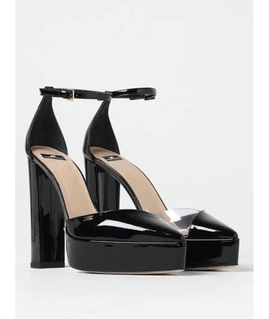 ELISABETTA FRANCHI Черные туфли из лакированной кожи, фото 2