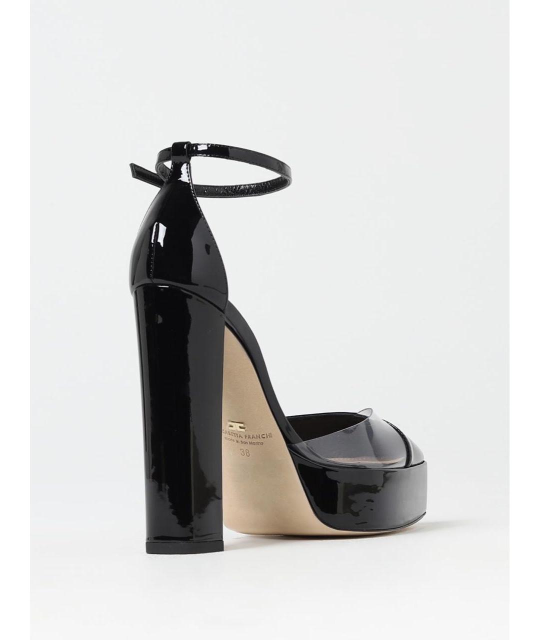 ELISABETTA FRANCHI Черные туфли из лакированной кожи, фото 3