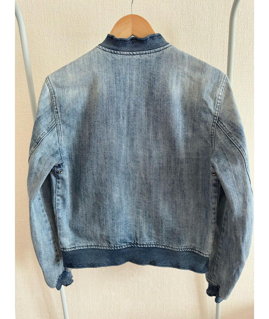 DIESEL Голубая хлопковая куртка, фото 7