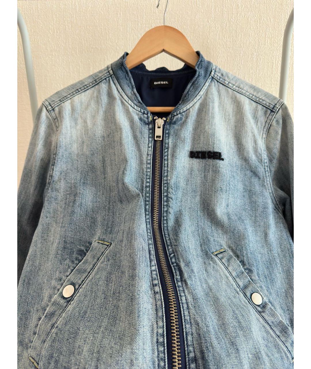 DIESEL Голубая хлопковая куртка, фото 8