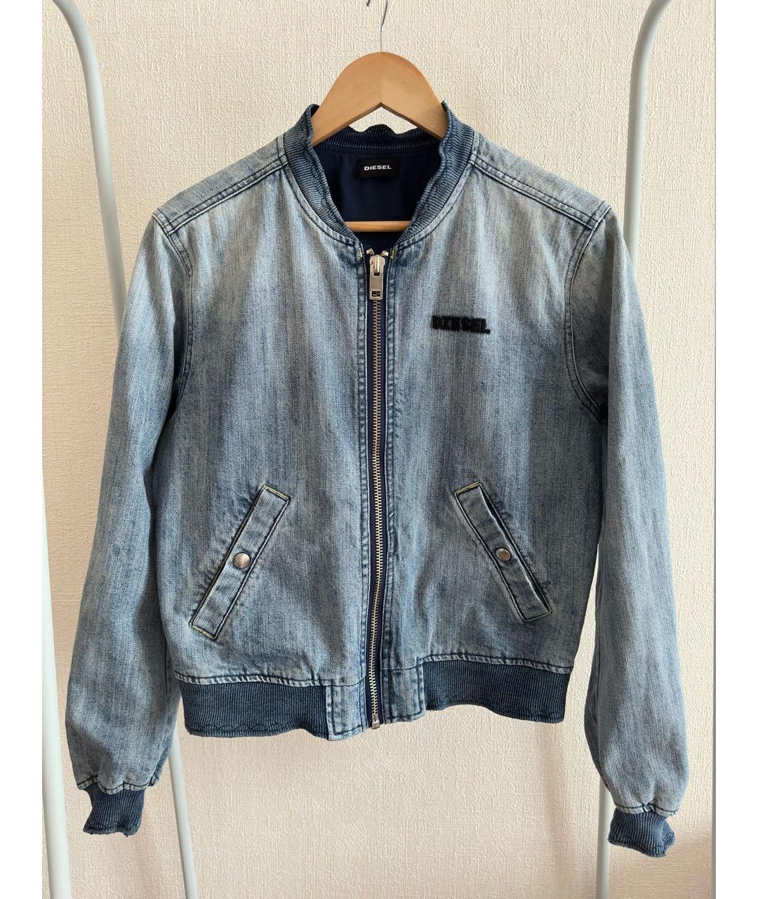 DIESEL Голубая хлопковая куртка, фото 9