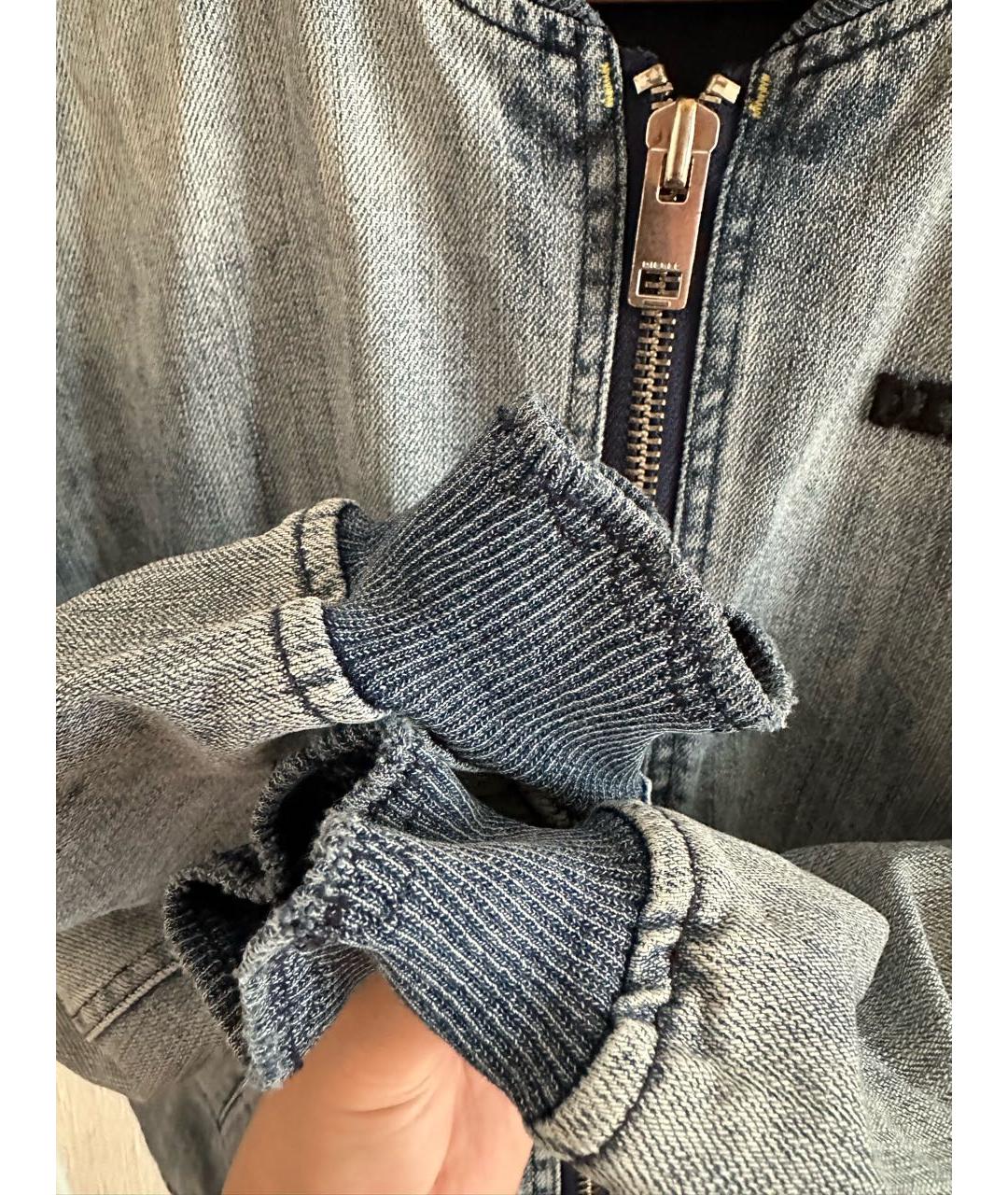 DIESEL Голубая хлопковая куртка, фото 5