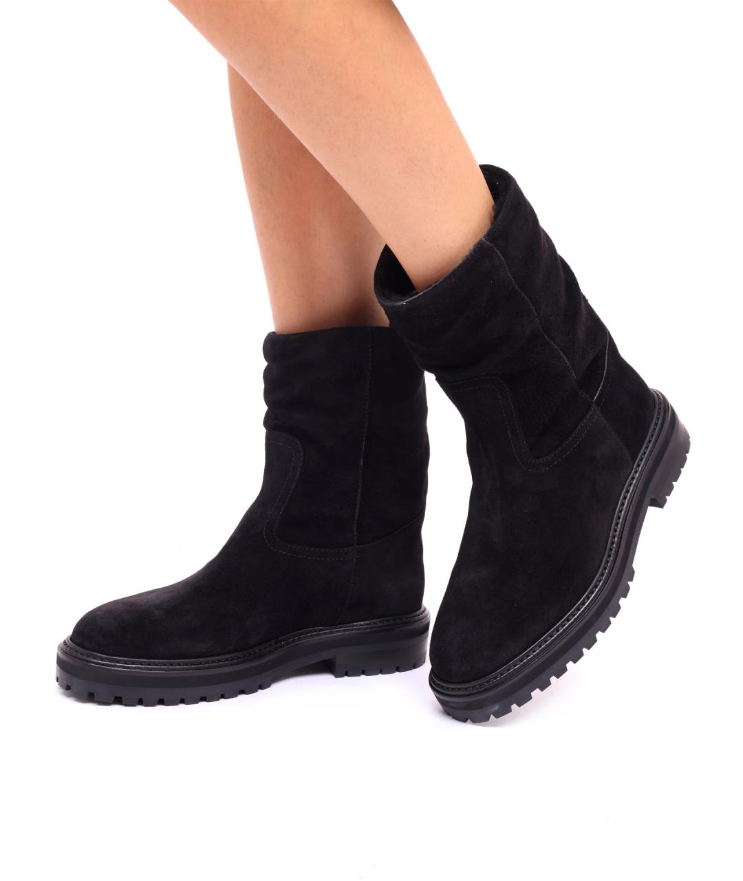 JIMMY CHOO Черные замшевые ботинки, фото 2