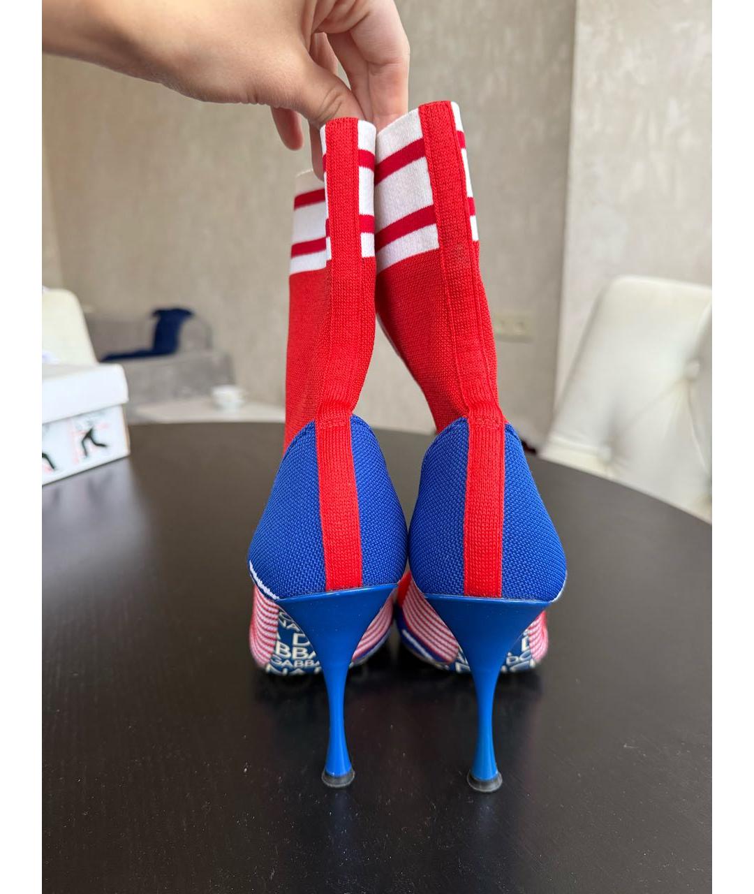 DOLCE&GABBANA Мульти текстильные ботильоны, фото 2