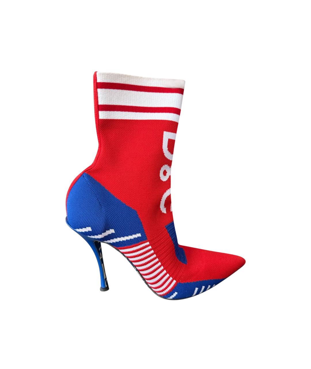 DOLCE&GABBANA Мульти текстильные ботильоны, фото 1