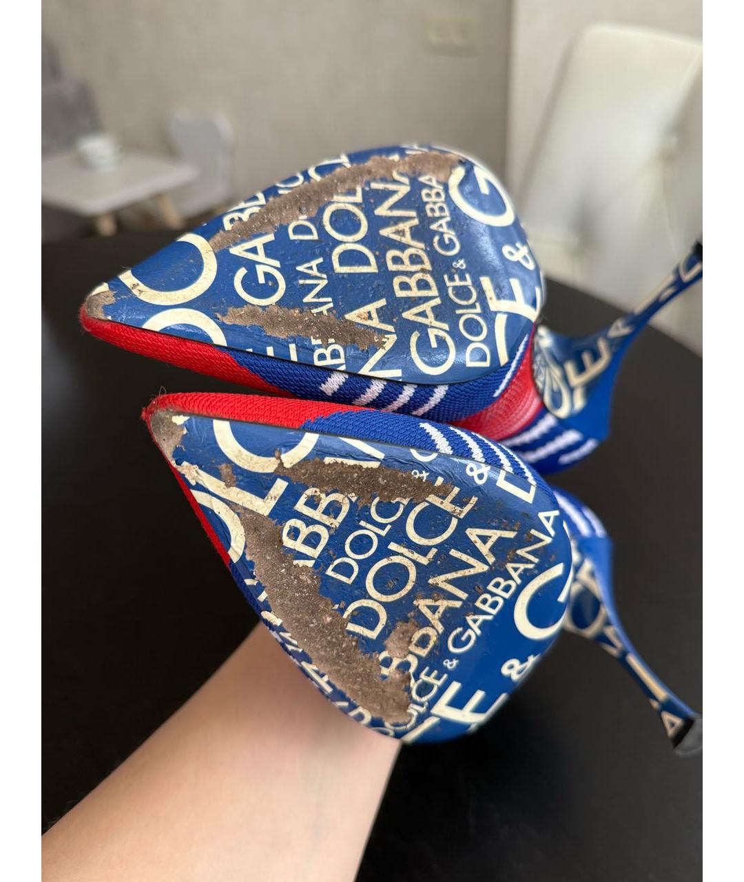 DOLCE&GABBANA Мульти текстильные ботильоны, фото 4