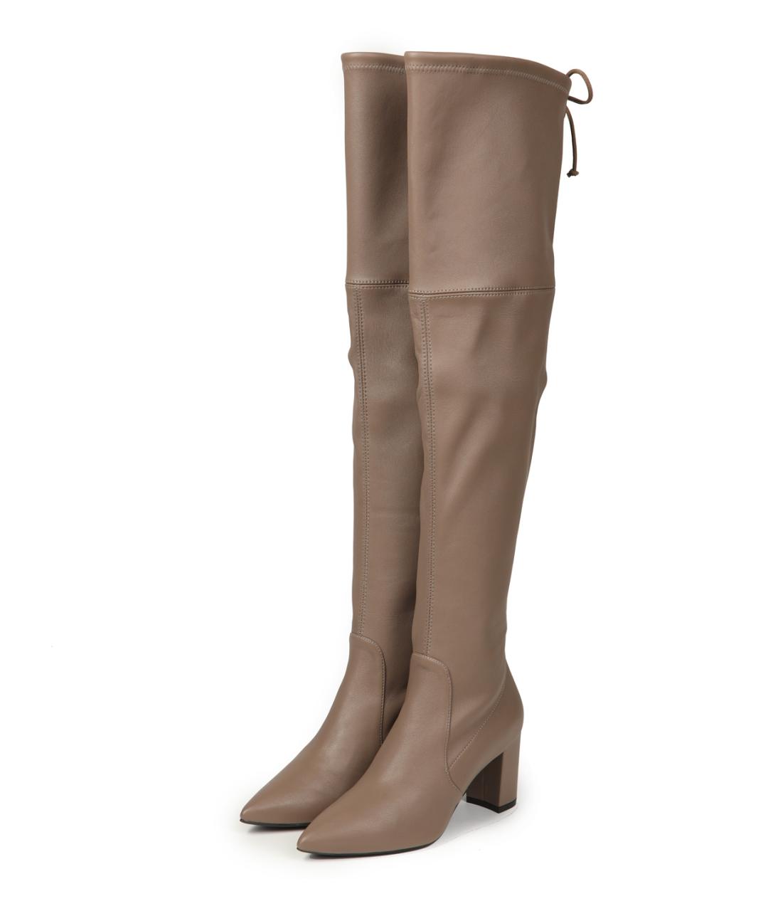 STUART WEITZMAN Коричневые кожаные ботфорты, фото 2