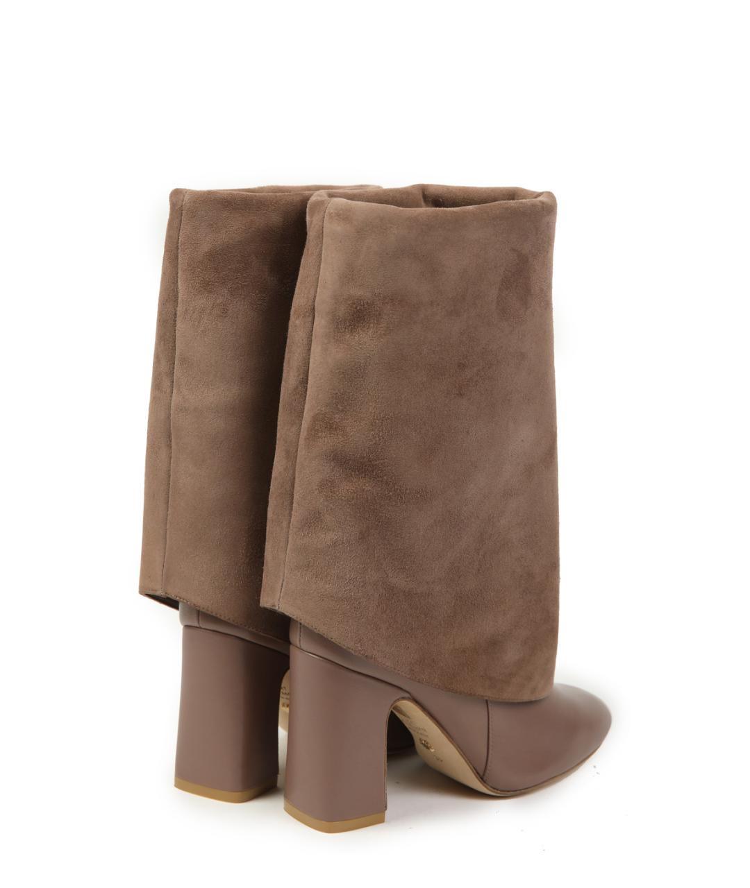 STUART WEITZMAN Бежевые замшевые сапоги, фото 4