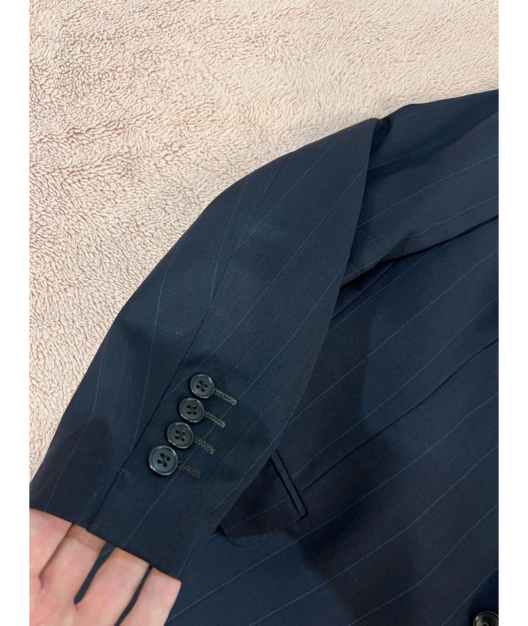 CHRISTIAN DIOR Темно-синий шерстяной пиджак, фото 7