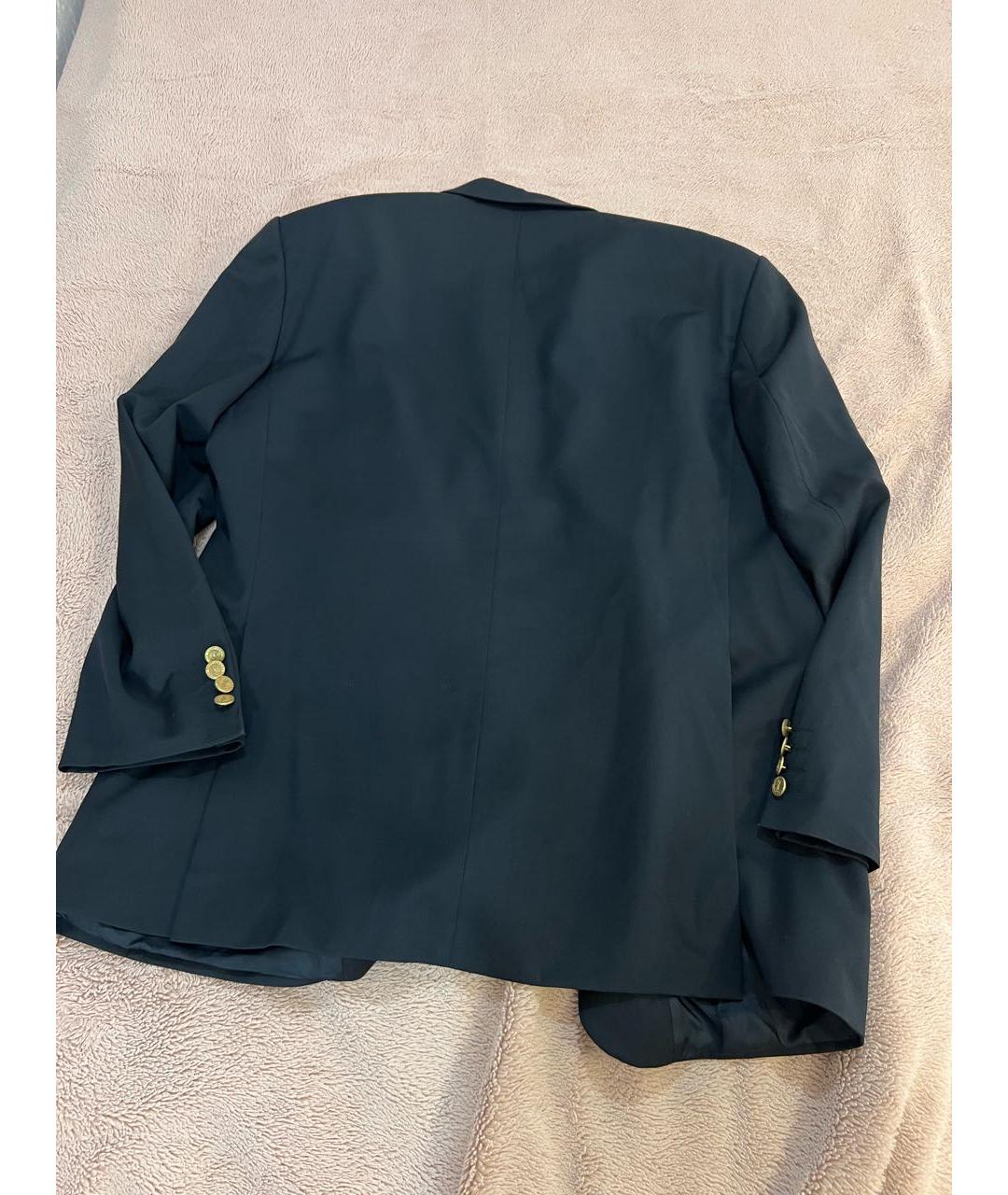 CHRISTIAN DIOR Темно-синий шерстяной пиджак, фото 3