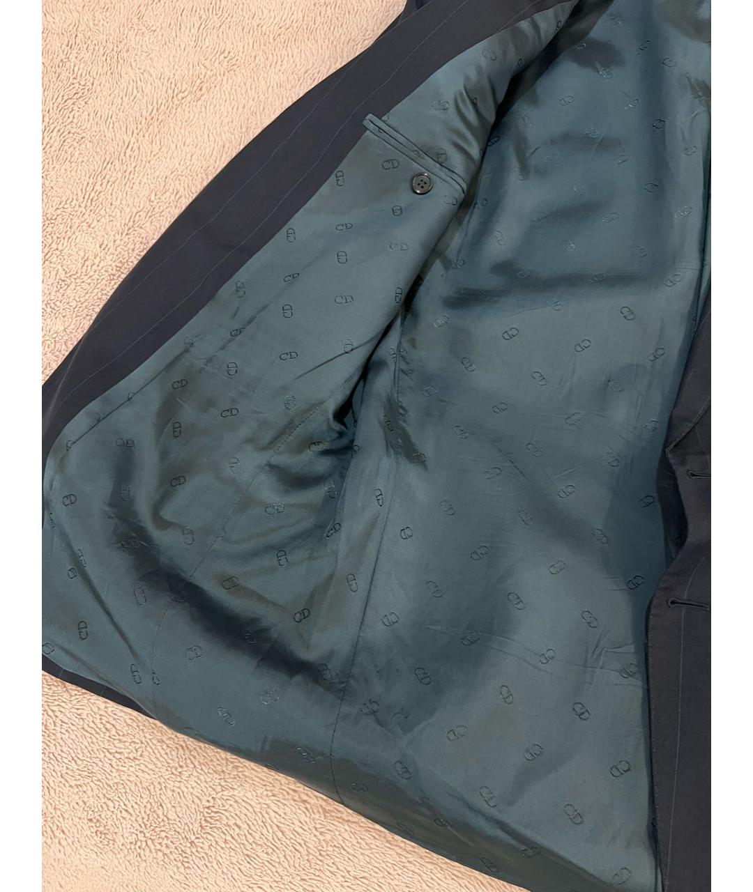 CHRISTIAN DIOR Темно-синий шерстяной пиджак, фото 5