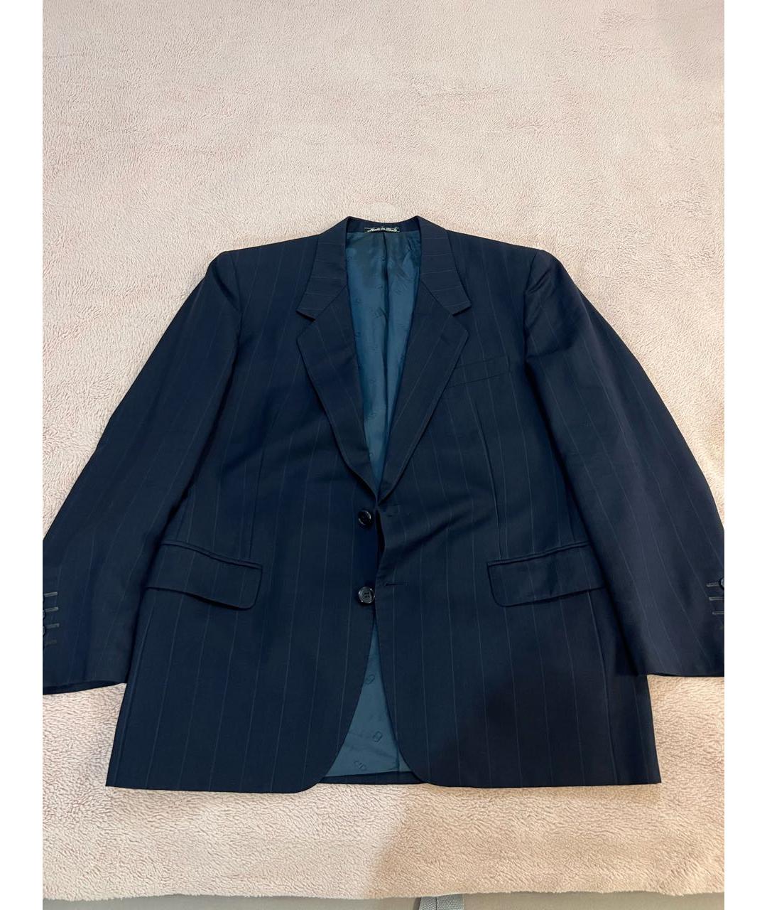 CHRISTIAN DIOR Темно-синий шерстяной пиджак, фото 9