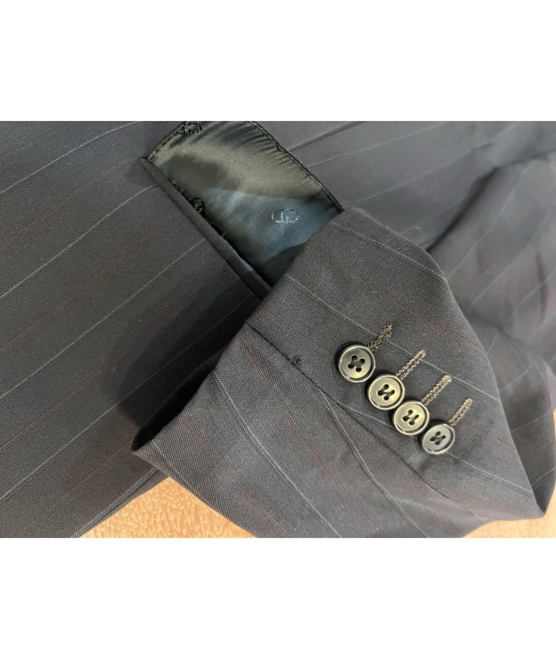 CHRISTIAN DIOR Темно-синий шерстяной пиджак, фото 8