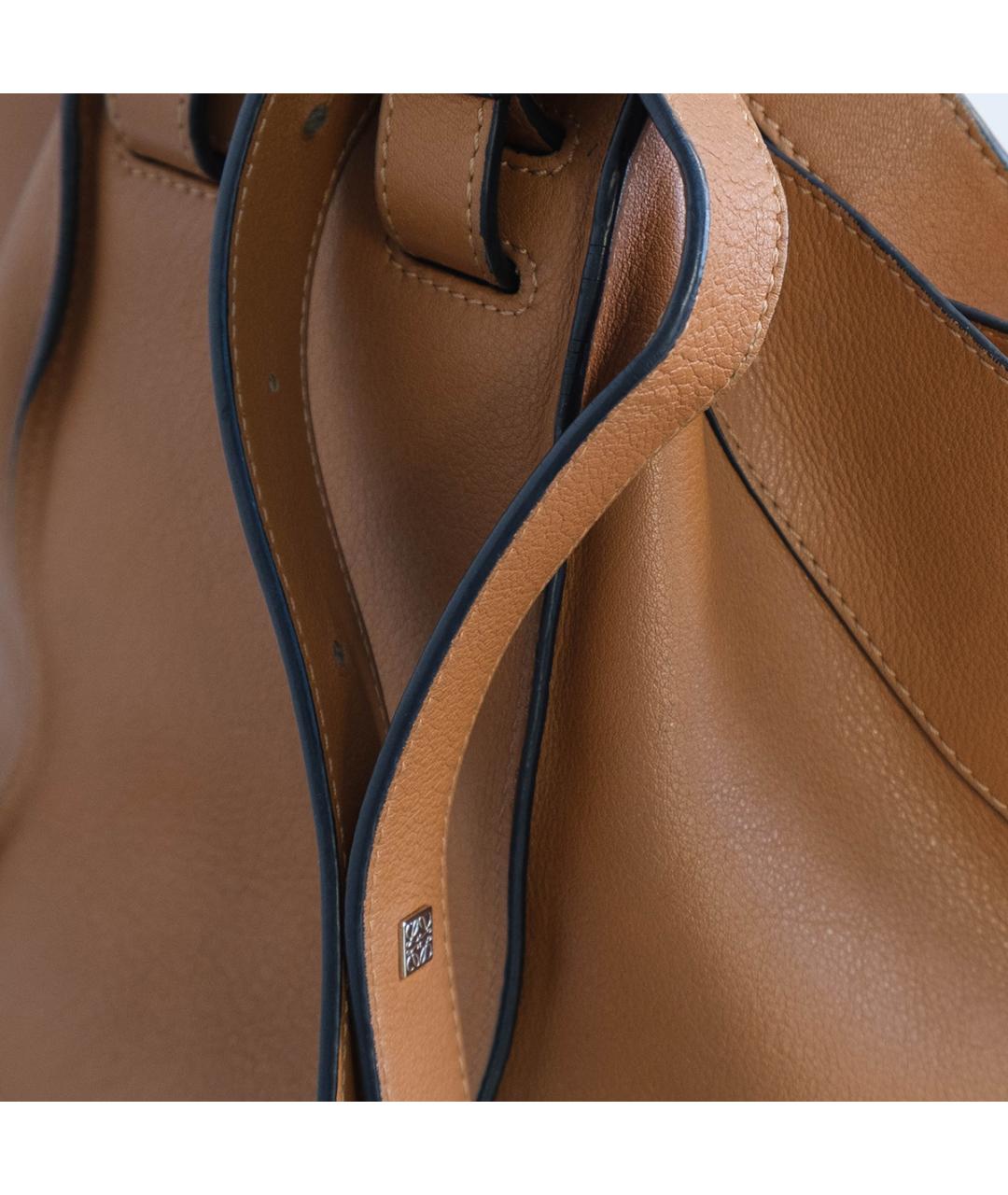 LOEWE Коричневая кожаная сумка через плечо, фото 5