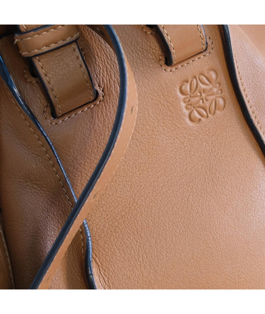 LOEWE Коричневая кожаная сумка через плечо, фото 4