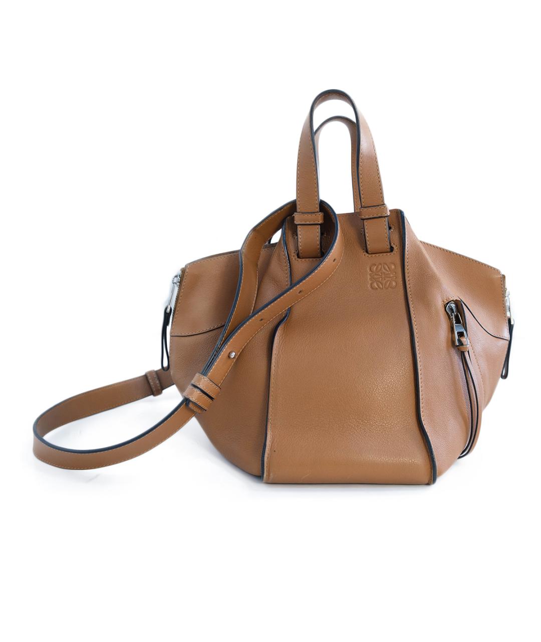 LOEWE Коричневая кожаная сумка через плечо, фото 6