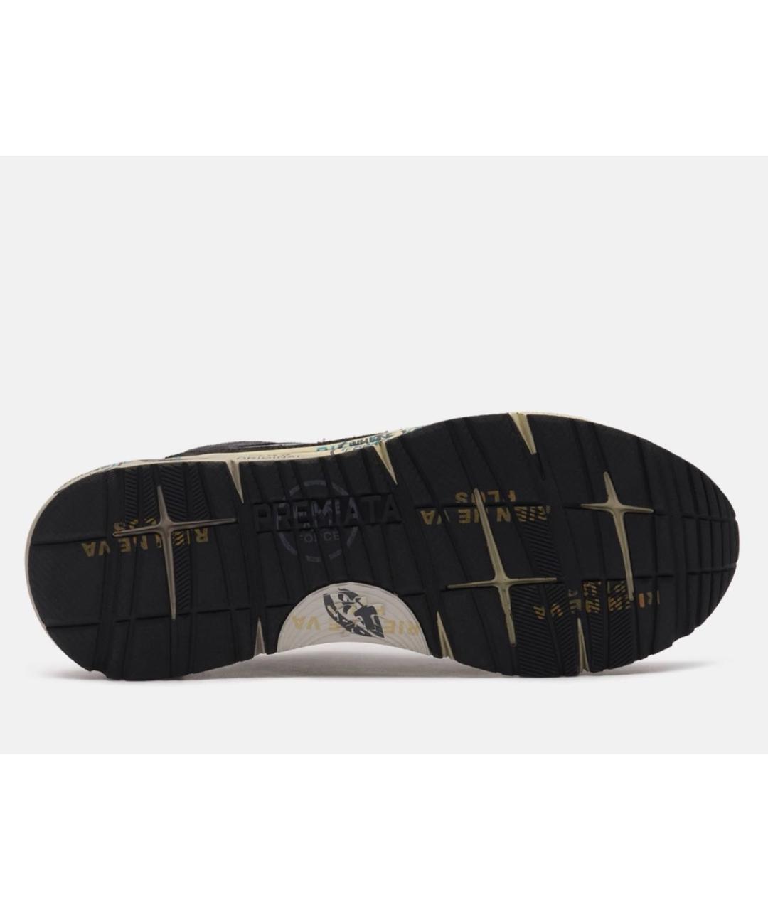 PREMIATA Синие кожаные низкие кроссовки / кеды, фото 5