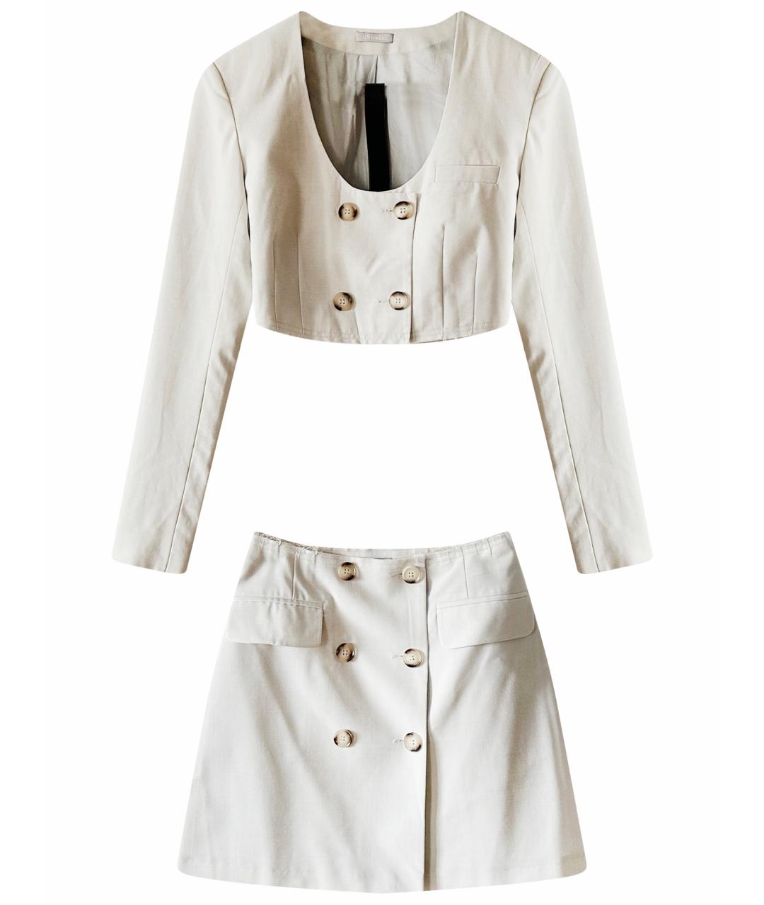 12 STOREEZ Голубой шерстяной костюм с юбками, фото 1