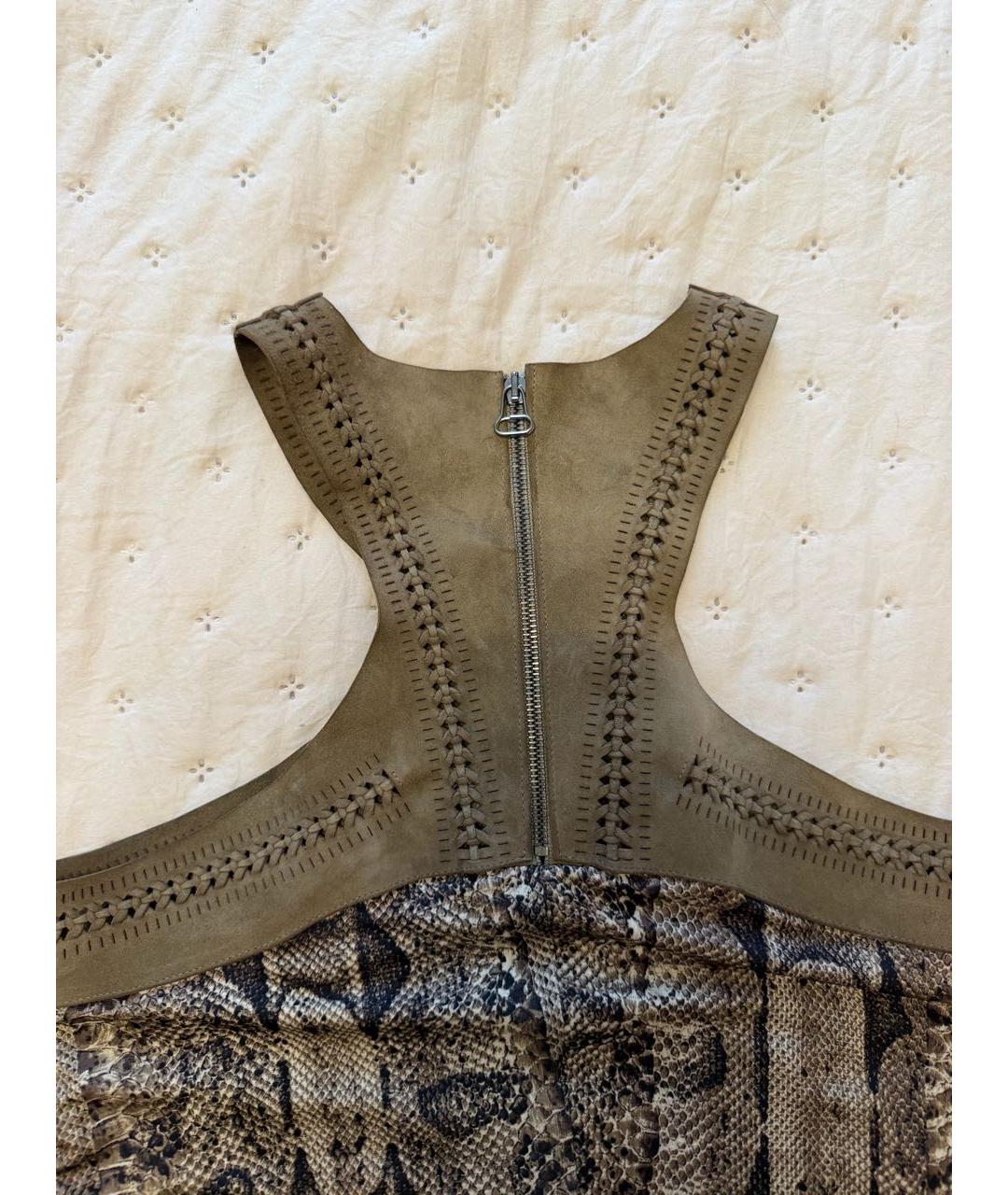 ROBERTO CAVALLI Зеленые вискозное коктейльное платье, фото 8