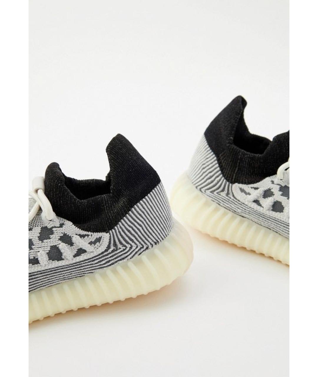 ADIDAS YEEZY Серые текстильные низкие кроссовки / кеды, фото 3