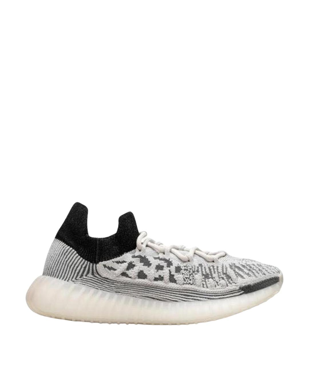 ADIDAS YEEZY Серые текстильные низкие кроссовки / кеды, фото 1