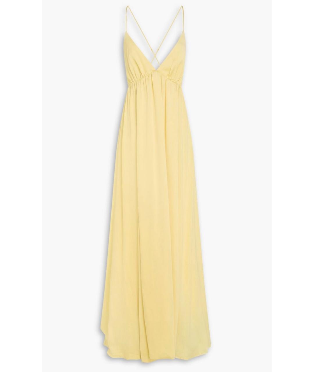 ZIMMERMANN Желтое шелковое коктейльное платье, фото 4