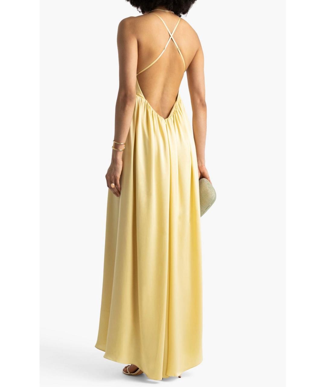 ZIMMERMANN Желтое шелковое коктейльное платье, фото 3