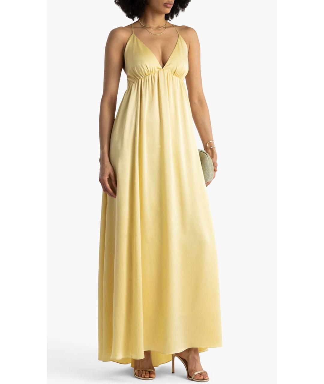 ZIMMERMANN Желтое шелковое коктейльное платье, фото 2