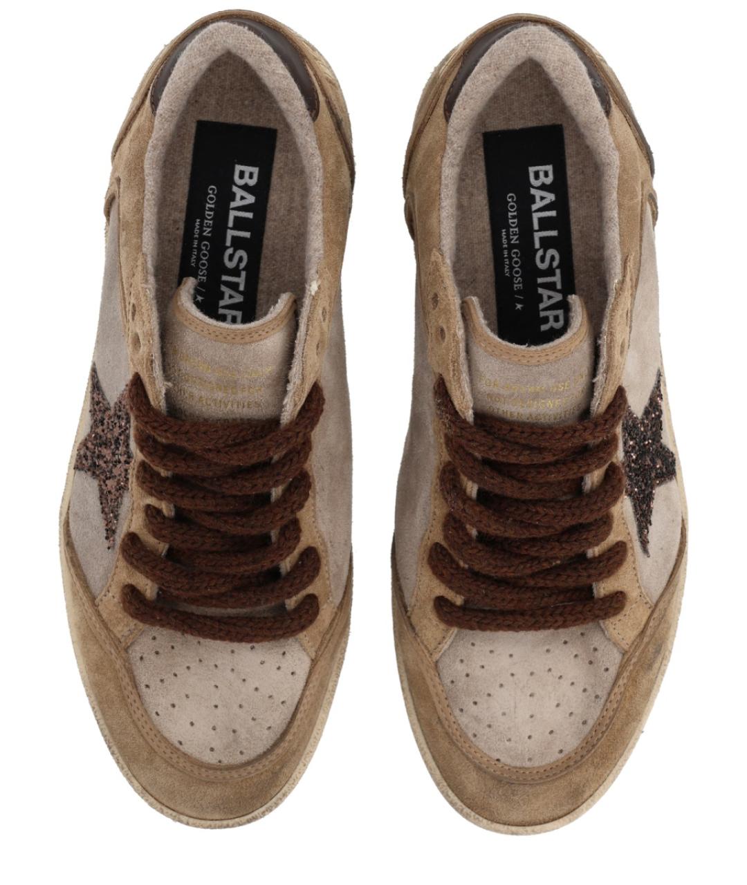 GOLDEN GOOSE DELUXE BRAND Коричневые замшевые кеды, фото 5